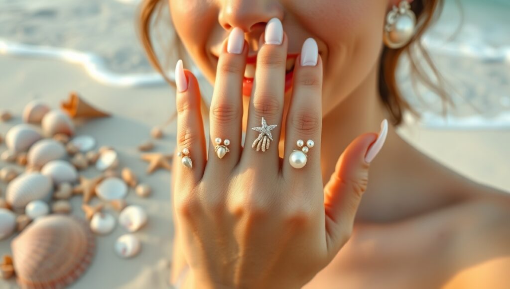 Seashell & Pearl Embellishments