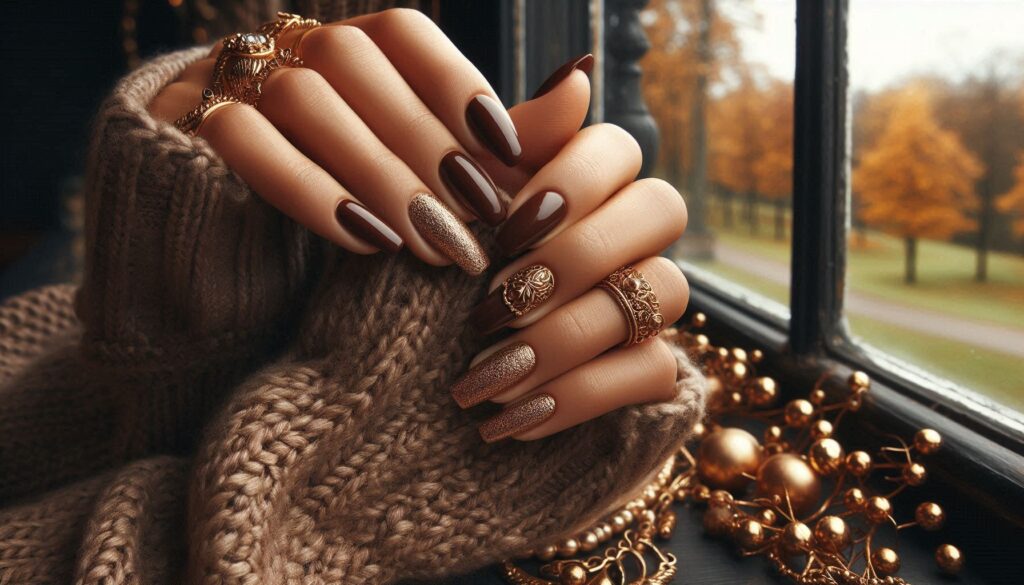 Dark Chocolate Nails for Luxury Retreats